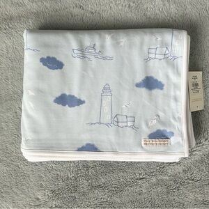 The Beaufort Bonnet Company Silent Night Throw, Loggerhead Lighthouse, NWT